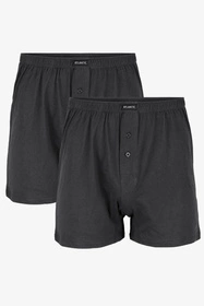 Atlantic 2BMB-003 2-pack Majtki bokserki, grafitowy