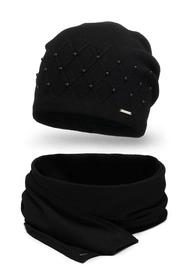 Vivisence 7002Kmpl Komplet czapka+szalik, czarny