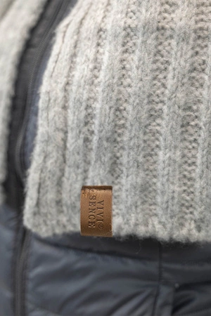 Vivisence 70101Kmpl Komplet czapka+szalik, jasnoszary