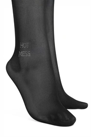 Obsessive Norless Mess crotchless tights Wyrób pończoszniczy rajstopy, black