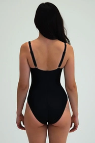 Vivisence 3109 Kostium kąpielowy jednoczęściowy, czarno-biały