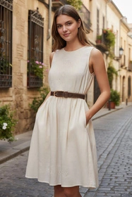 Vivisence P0007 Pasek skórzany, brown