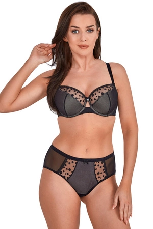 Gaia 1224 Shana Biustonosz półusztywniany, czarny