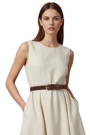 Vivisence P0007 Pasek skórzany, brown