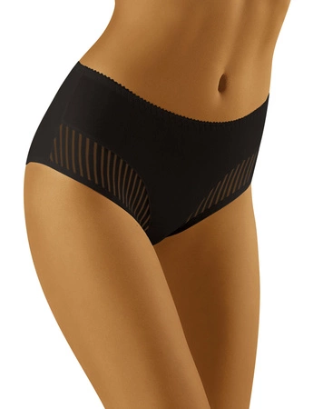 Wol-Bar Eco-QI Majtki wysokie figi, czarny
