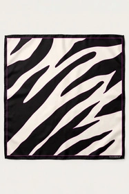 Vivisence S65-003 Szalik lub apaszka apaszka, czarny/biały/zebra