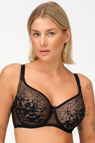 Azal Malwa Biustonosz miękki, czarny