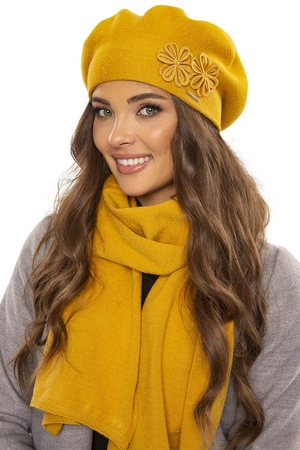 Vivisence 7007 Nakrycie głowy beret, miodowy