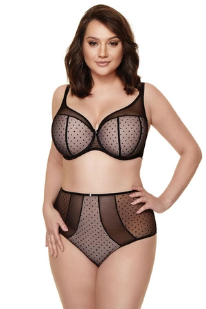 Gorteks Ciao/B4 Biustonosz usztywniany, czarno-różowy