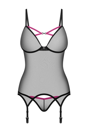 Obsessive Novenes corset & thong Gorset sexy, black