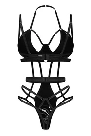 Obsessive Keira Lise teddy Body sexy, czarny