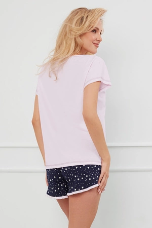 Italian Fashion Libra kr.r. kr.sp. Nocna piżama, róż/druk