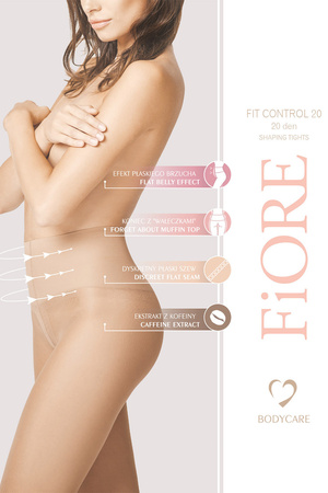 Fiore Fit Control 20 den M5204 Wyr�b po�czoszniczy rajstopy, light natural