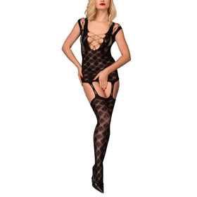 Hot in Here Diamonds Body bodystocking, czarny