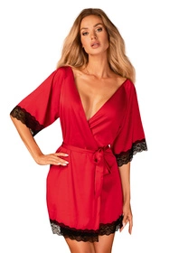 Obsessive Sensuelia robe Nocna szlafrok, czerwony