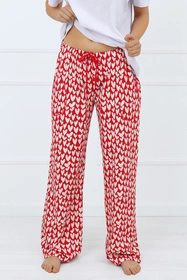 Italian Fashion Evora dł.sp. Nocna spodnie, druk/czerwony