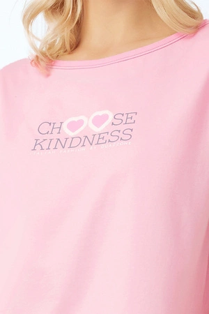 Italian Fashion Lotte kr.r. sp.3/4 Nocna piżama, róż/druk