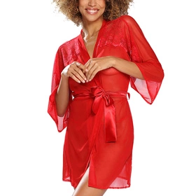 Dkaren Muriel Nocna peniuar, czerwony