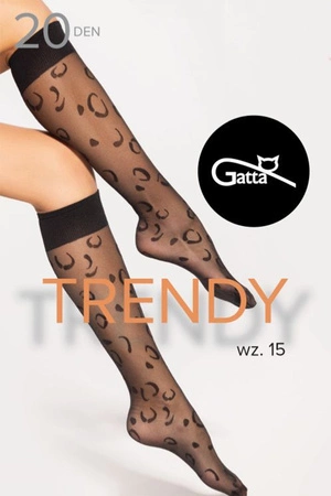 Gatta Knee Socks 15 20 DEN Wyrób pończoszniczy podkolanówki, nero