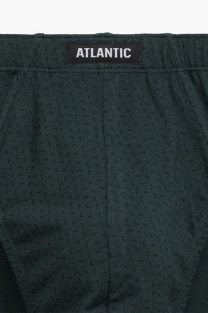 Atlantic 3MP-179 3-pak Majtki slipy, szmaragdowy/czarny/szary