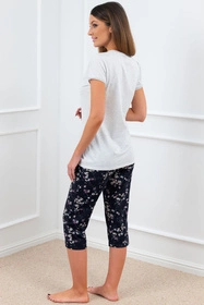 Italian Fashion Celestina kr.r. sp.3/4 Nocna piżama, j.melanż/druk