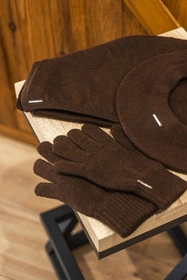 Vivisence 7202 Rękawiczki dzianinowe, brązowy