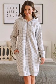 Doctor Nap SMZ.5246 Nocna szlafrok, grey