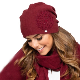 Kamea Saragossa Nakrycie głowy czapka, bordowy