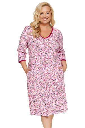 Doctor Nap TB.7559 Nocna koszula, fuchsia meadow