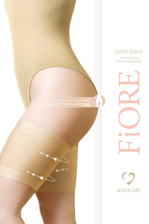Fiore Satin Band satynowa opaska przeciw otarciom Wyr�b po�czoszniczy opaski na uda, nude