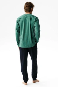 Atlantic NMP-410 Nocna piżama, zielony/granat