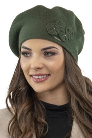 Vivisence 7006Kmpl Komplet beret+szalik, zielony
