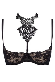 Axami V-8241 Biustonosz półbiustonosz, czarny