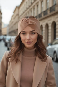 Vivisence 70109 Nakrycie głowy opaska, beżowy