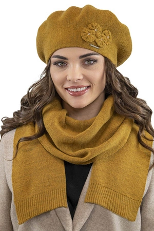 Vivisence 7006 Nakrycie głowy beret, miodowy