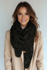 Vivisence 7111 Szalik lub apaszka szalik, czarny