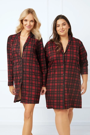 Italian Fashion Nicola dł.r. Nocna koszula, druk/czerwony