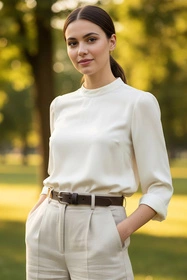 Vivisence P0006 Pasek skórzany, brown