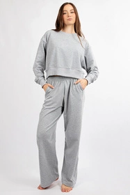 Dkaren DK-K-B23 Komplet bluza+spodnie, szary