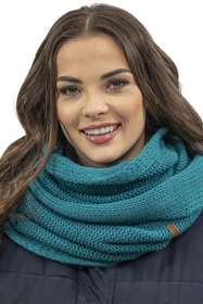 Vivisence 7014Kmpl Komplet czapka+komin, ciemny turkus