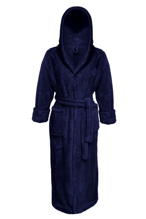 Dkaren 130 z kapturem Nocna szlafrok, granat