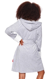 Doctor Nap SDB.7059 Nocna szlafrok, grey melange