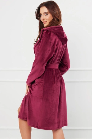 Italian Fashion Akara dł.r. Nocna szlafrok, bordo