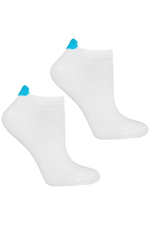 Moraj CSD170-544 Skarpety stopki, white/turquise