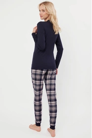 Italian Fashion Dona dł.r. dł.sp. Nocna piżama, granat/druk