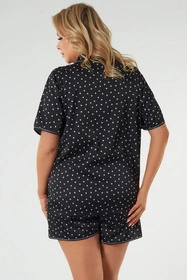 Italian Fashion Ria kr.r. kr.sp. Nocna piżama, druk/czarny