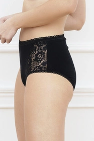 Italian Fashion Josmi maxi Majtki wysokie figi, czarny