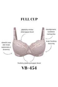 Vena VB-454 Biustonosz usztywniany, mocca