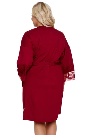 Doctor Nap SWW.7261 Nocna szlafrok, burgundy red