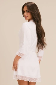 Obsessive Weddya peignoir Nocna peniuar, white